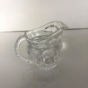 Vintage Clear Glass Individual Creamer, Sauce, Syrup, Gravy Pitcher